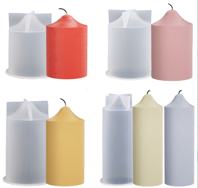 Moldes de vela / velones cilíndricos