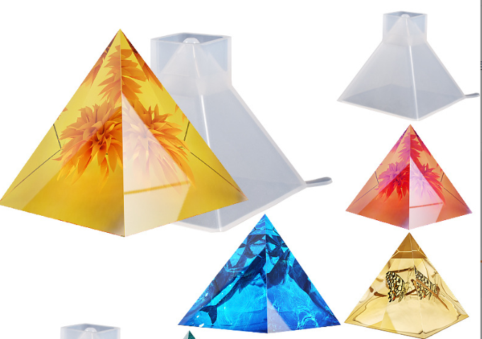 Molde encapsulado Esfera, Cubo y Pirámide