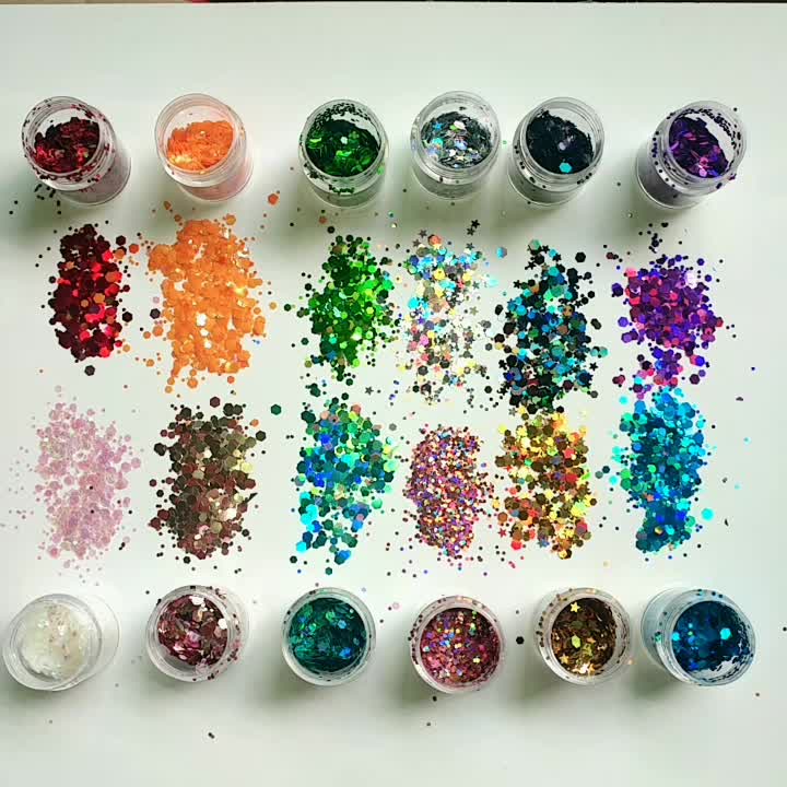 Glitter Holografico Pqte de 2 Colores