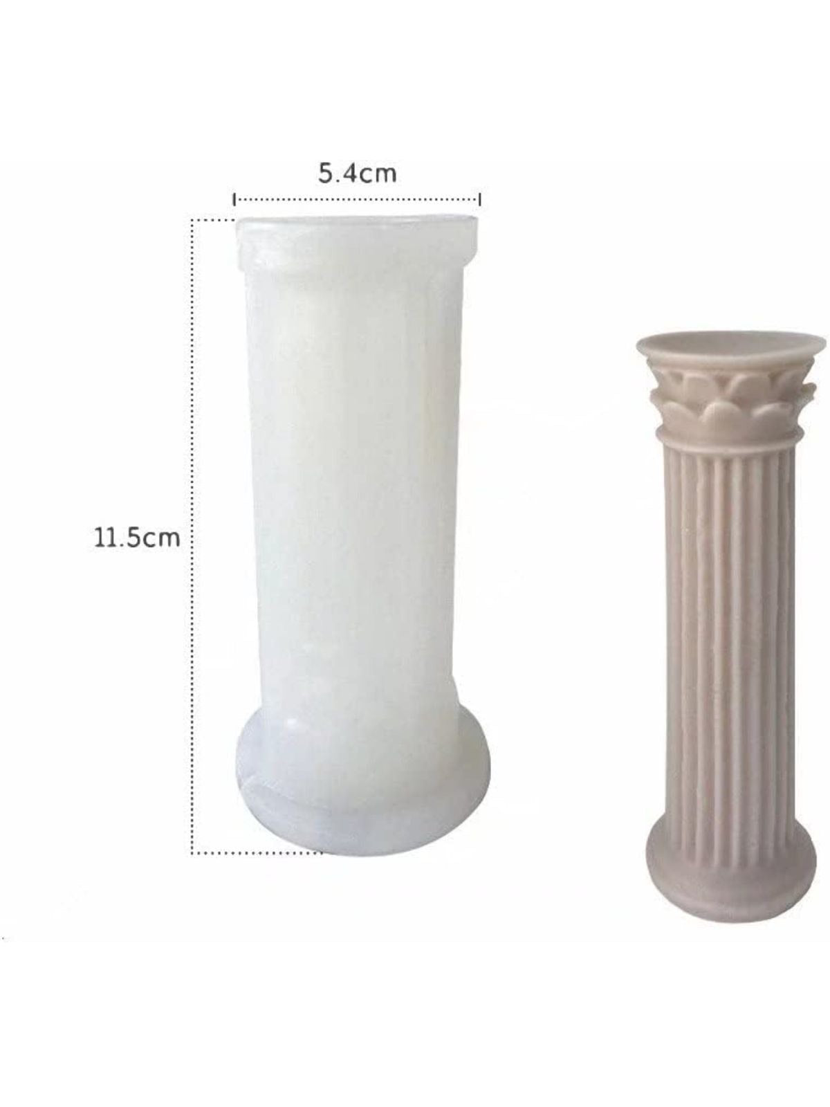 Molde de Columna Romana para velas, bases y adornos