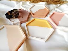 Molde para Porta Vasos Hexagonal con Borde