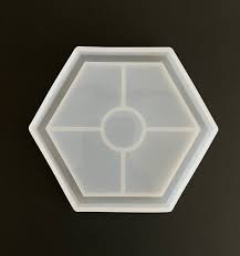 Molde para Porta Vasos Hexagonal con Borde