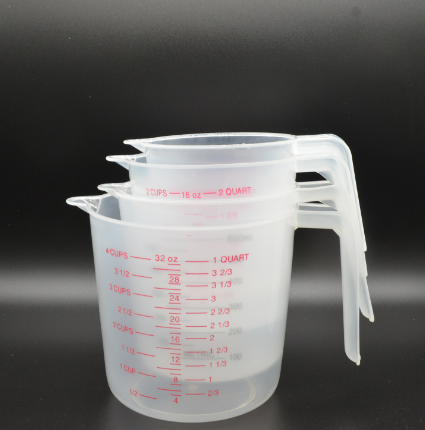 Vasos Medidores en Silicón con Agarradera