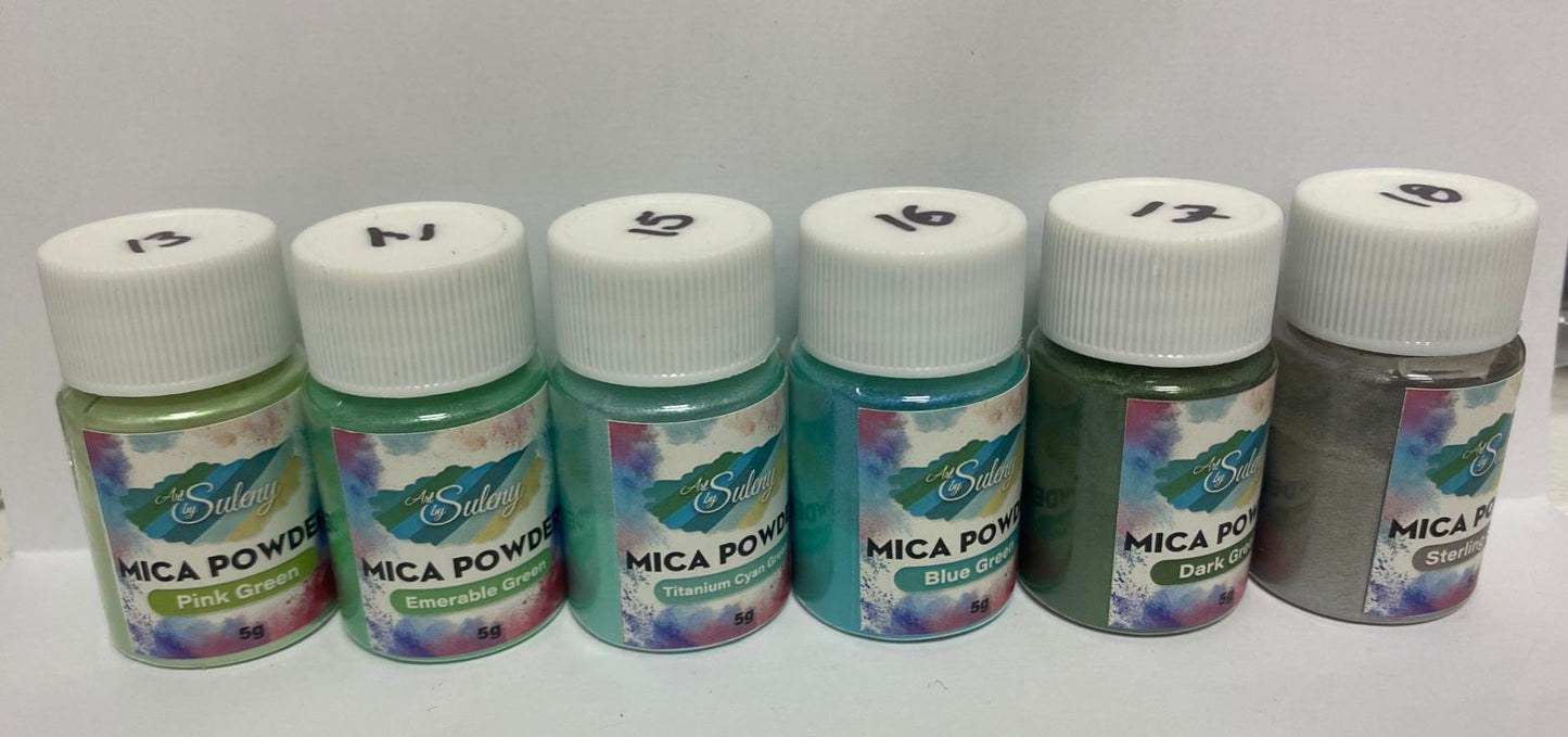 Pigmento en Polvo Mica Powder para Resina, Velones, Jabones Y Cosmeticos