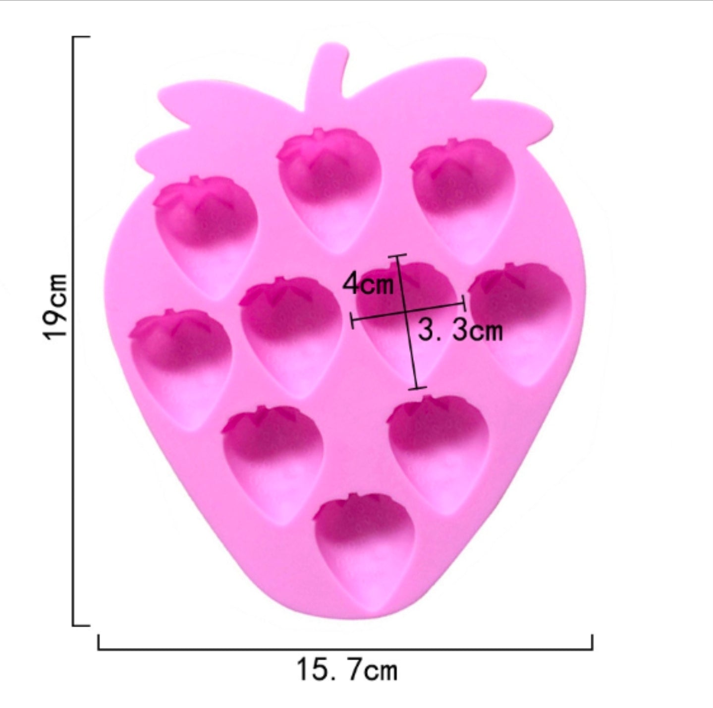 Moldes de Fresas para Jabones, Comestibles, Chocolate y Bizcocho