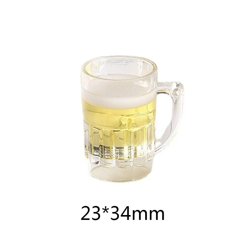 Dijes de vaso cerveza para llaveros