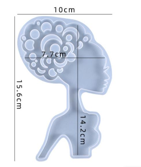 Molde de Afro para Bandejas, porta vasos o joyas