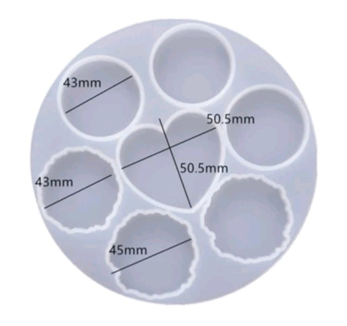 Molde para llaveros y pop socket mas 10 piezas