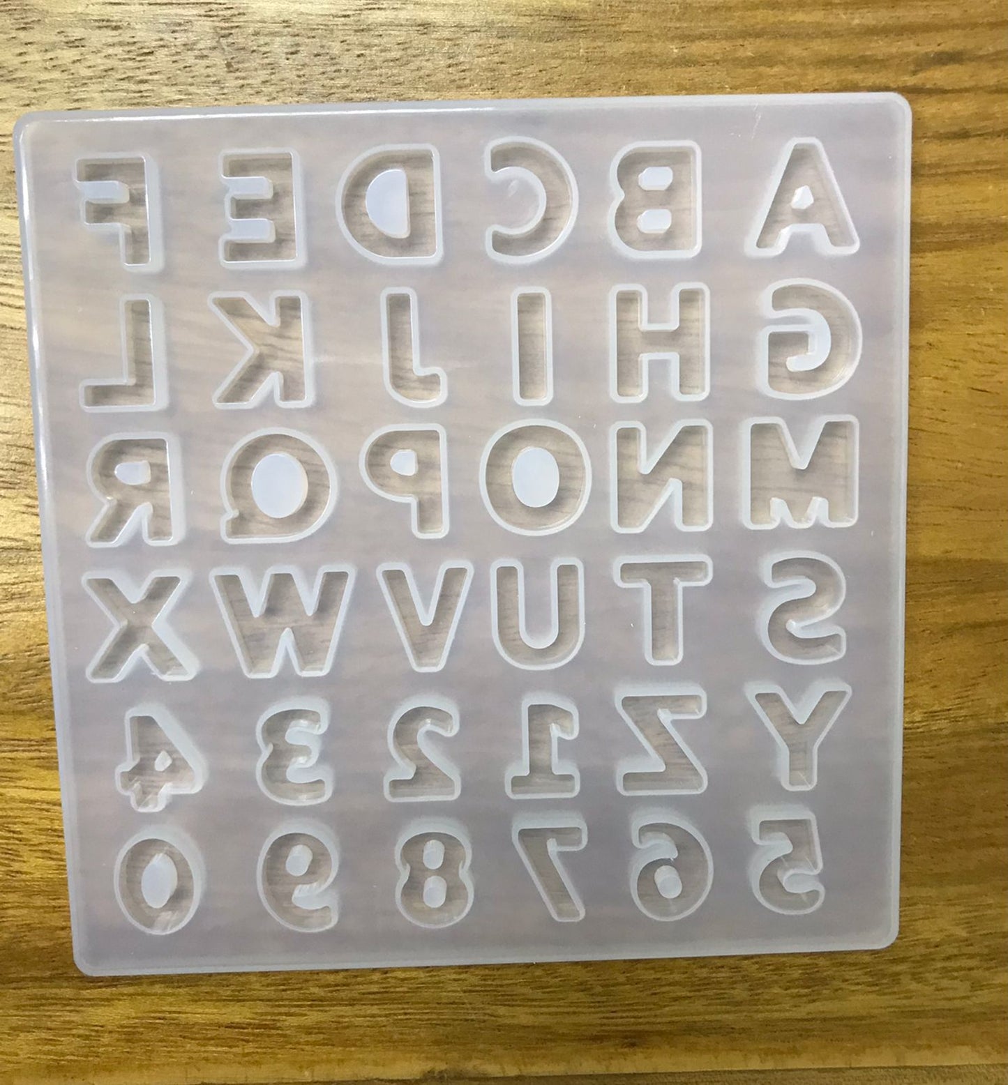 Mini Molde de letras y números / Molde de abacedario