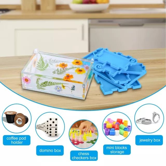 Molde de Caja o Cofre o Caja para Dominos