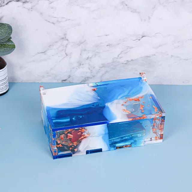 Molde de Caja o Cofre o Caja para Dominos
