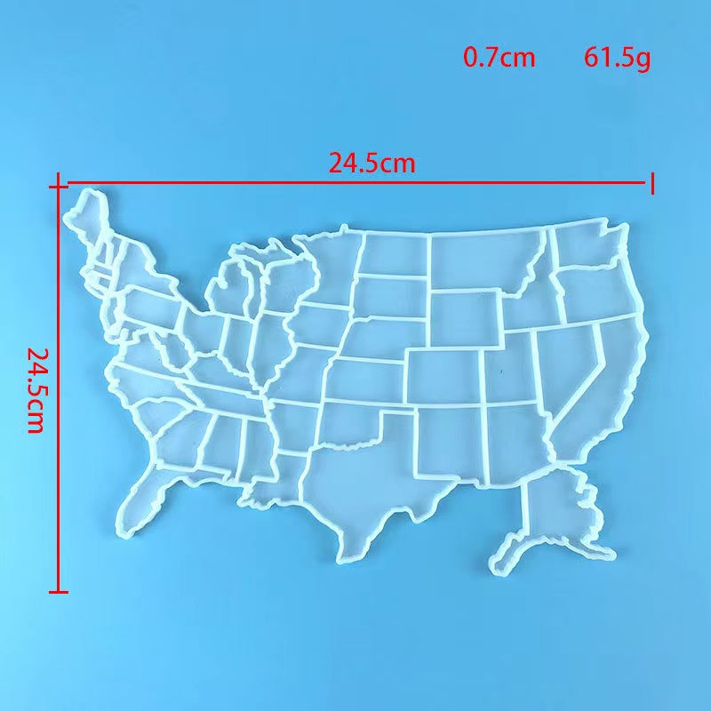 Molde Mapa EE.UU para Rompecabezas