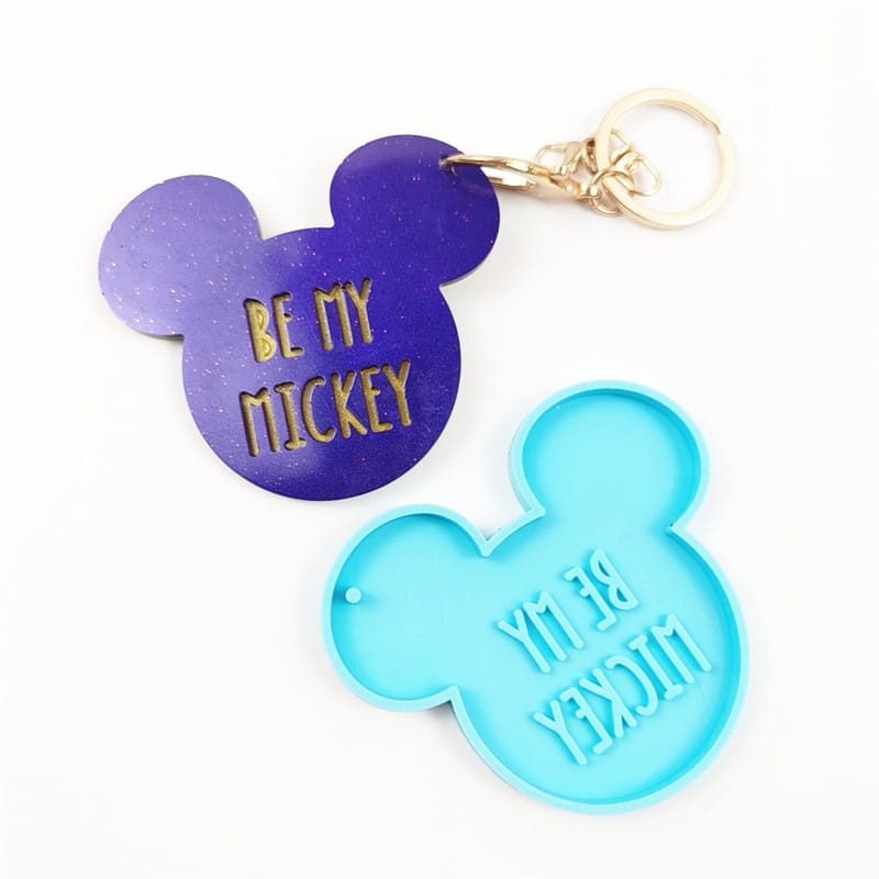 Molde de Mickey Mouse para Llaveros en Resina