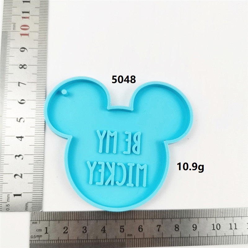 Molde de Mickey Mouse para Llaveros en Resina
