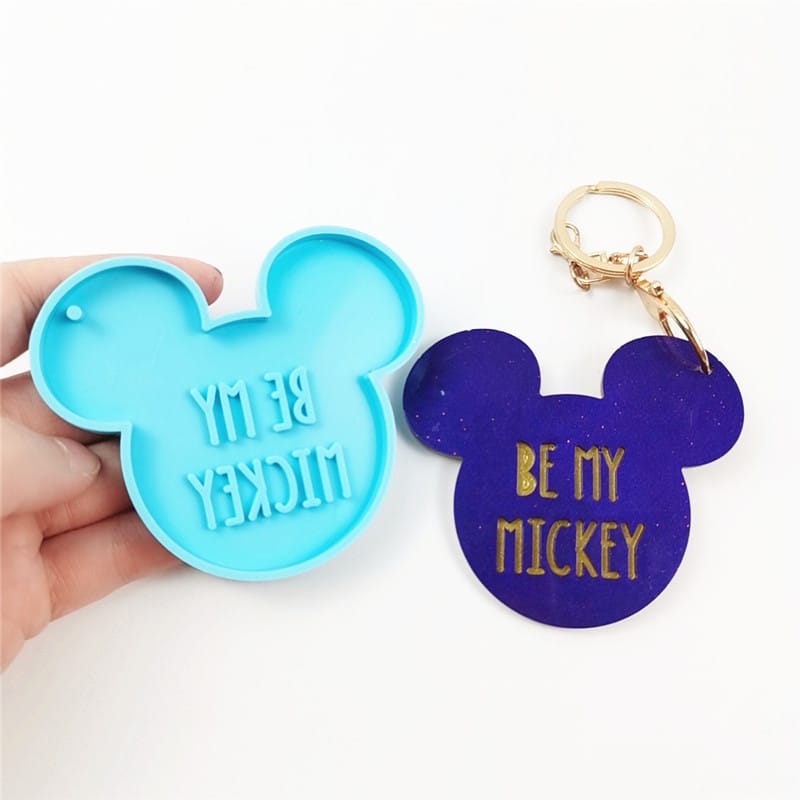 Molde de Mickey Mouse para Llaveros en Resina