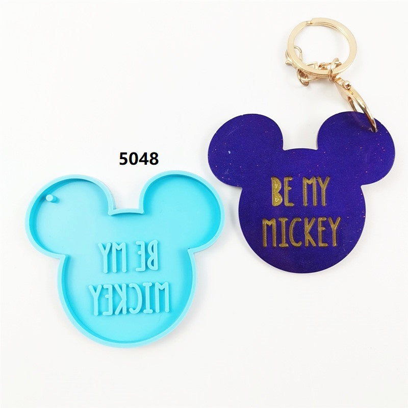 Molde de Mickey Mouse para Llaveros en Resina