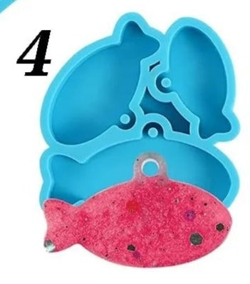 Molde peces pequeño para Llaveros y Dijes