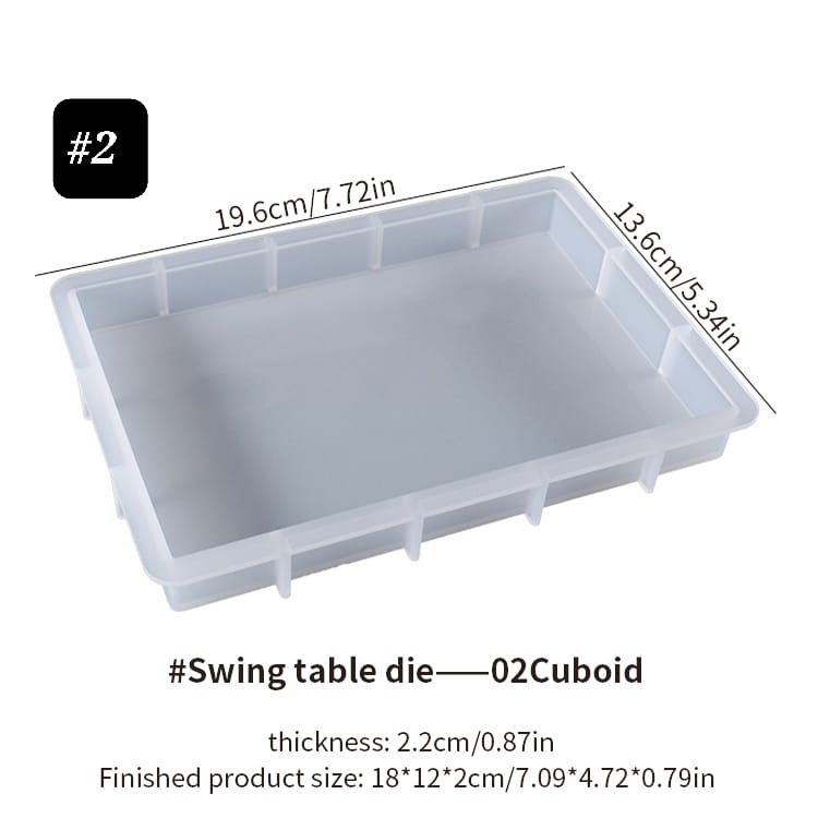 Molde Rectangular para fotos y encapsulado bandeja