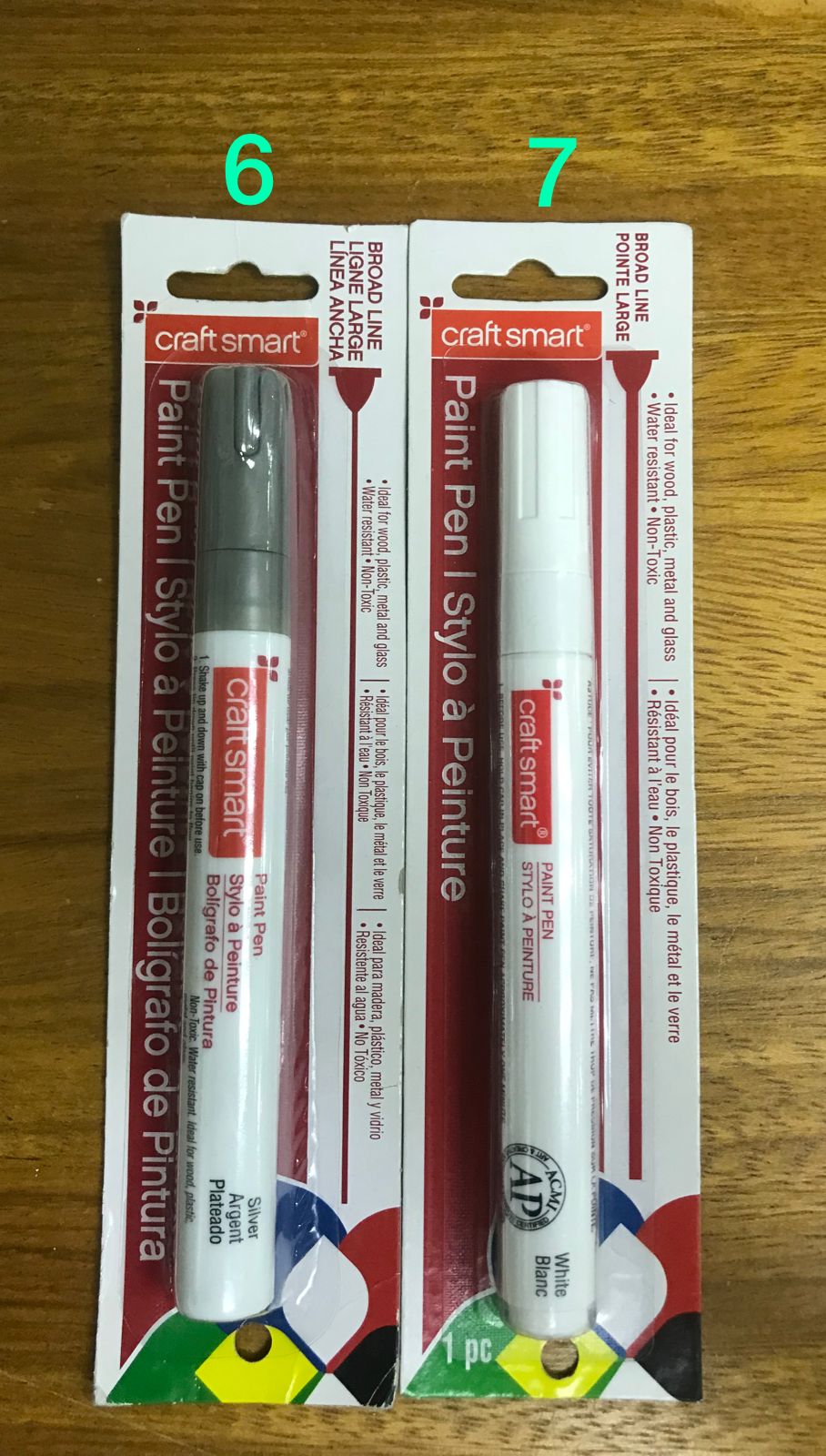 Rotuladores Metalico para pintar los bordes de la resina