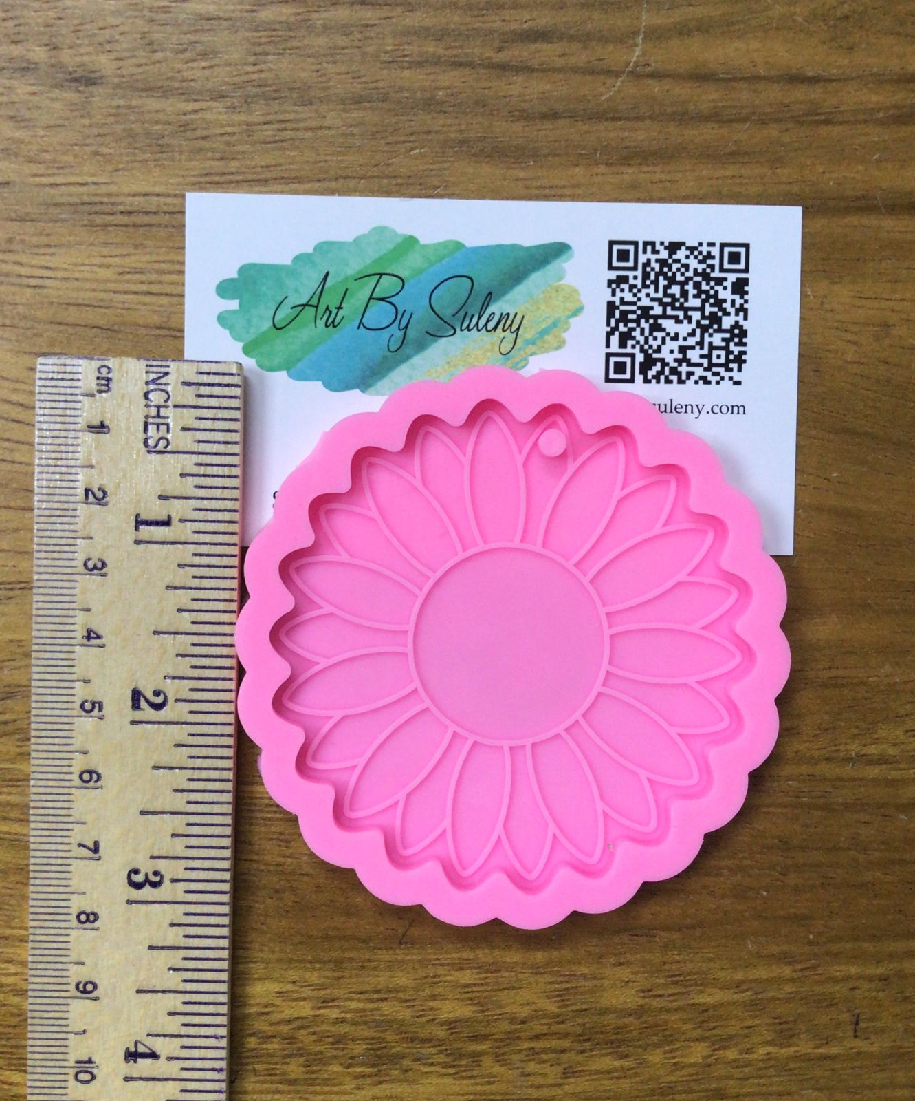 Molde en forma de Girasol para Llavero