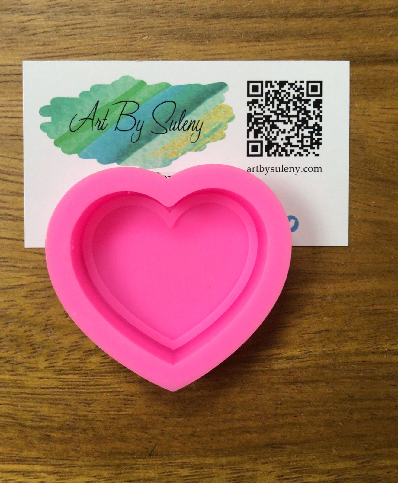 Molde rosado corazón profundo