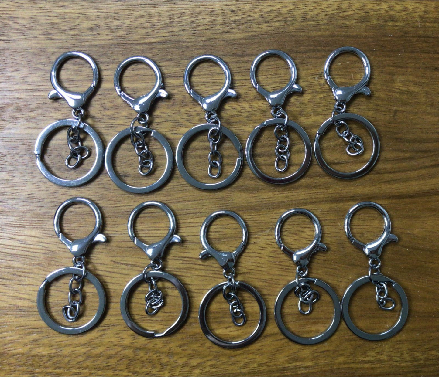 Ganchos para llaveros de cartera Plateados 10 Unidades