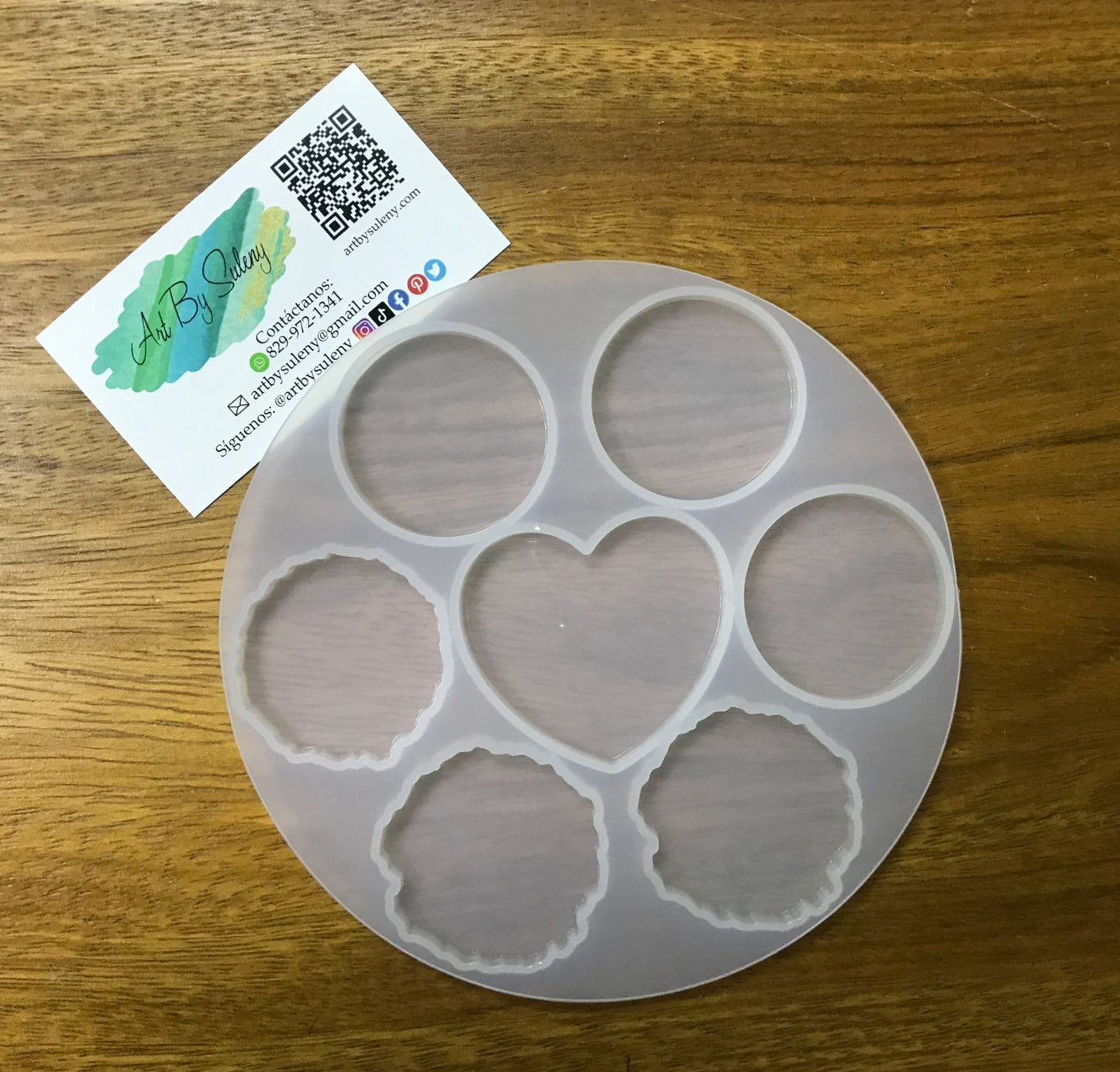 Molde para llaveros y pop socket mas 10 piezas