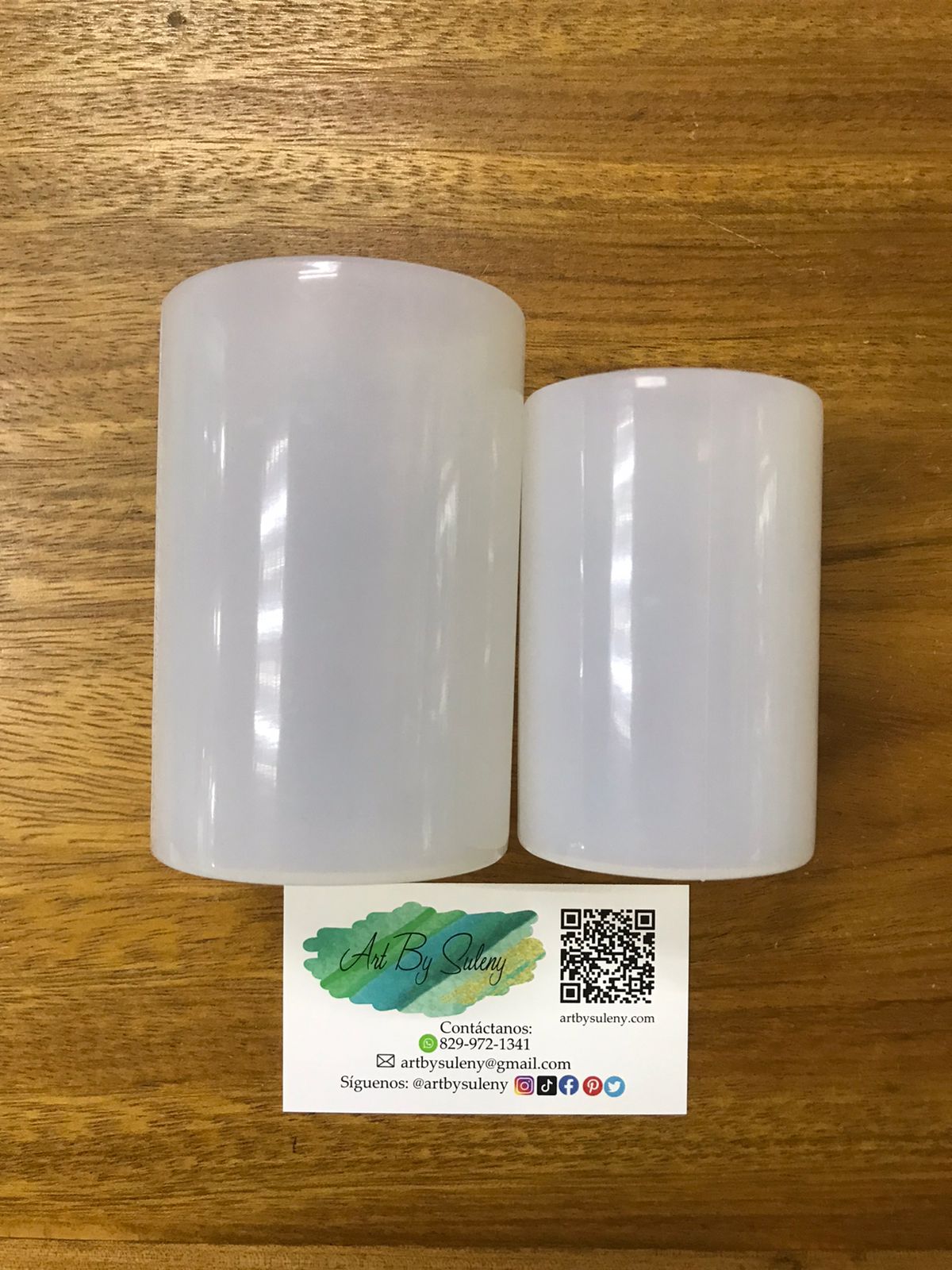 Set de 2 Molde para Velones cilíndricos