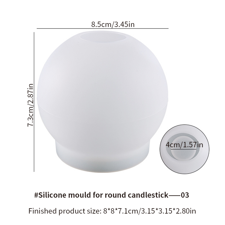 Molde redondo para Velones candle o vela pequeña