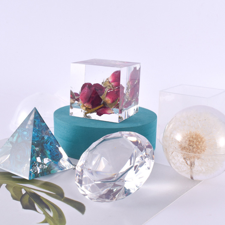 Molde encapsulado Esfera, Cubo y Pirámide