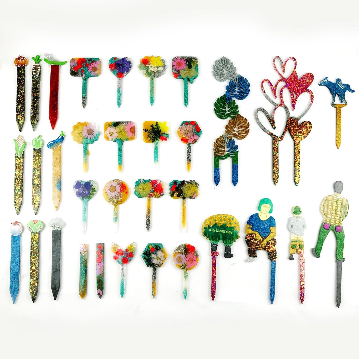 Molde para letrero de plantas y marca pagina tag