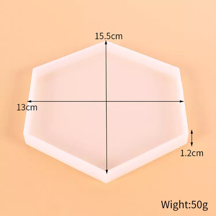 Molde Hexagonal para letrero y porta vaso