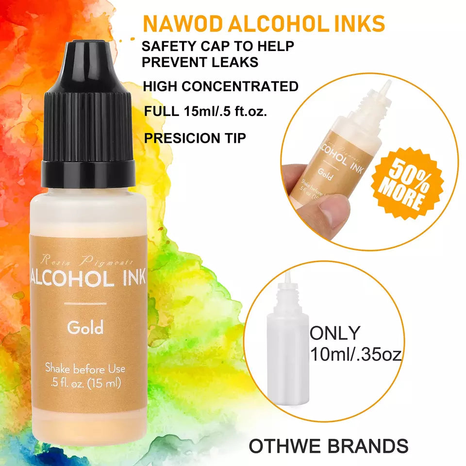 Pigmento de Alcohol Ink Perlados para resina