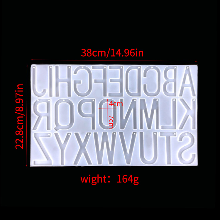 Molde de Letras Extra Grande para LLaveros