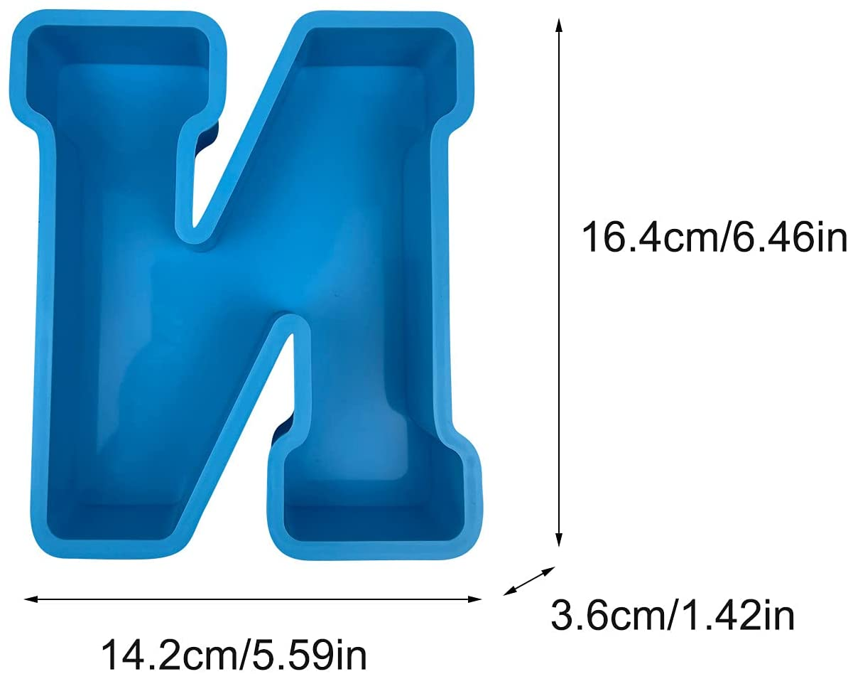Molde de letra individuales grandes 6.5 pulgadas de alto