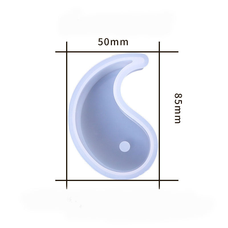 Molde para Velones y resina Yin E Yang, el bien y el mal