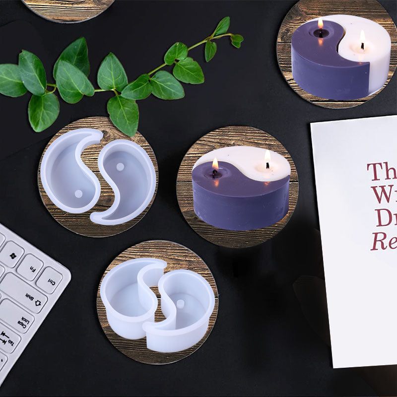 Molde para Velones y resina Yin E Yang, el bien y el mal