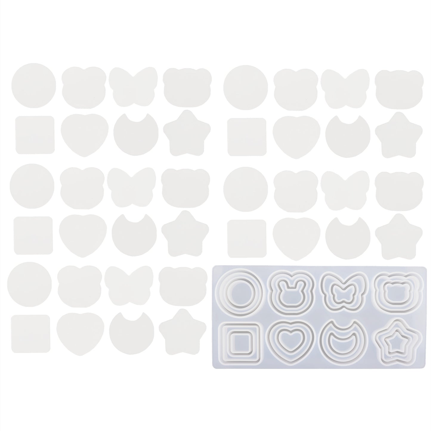 Molde para liquidos llaveros doble layer quicksand