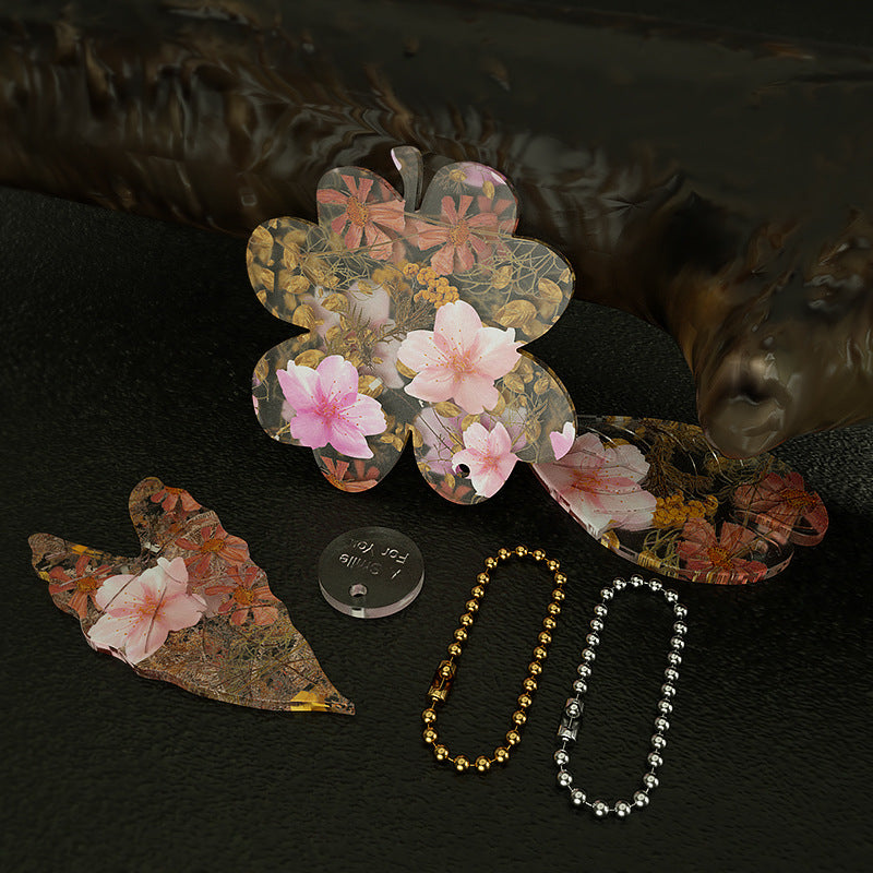 Molde para Pendientes, Aretes y Llaveros con forma de hojas