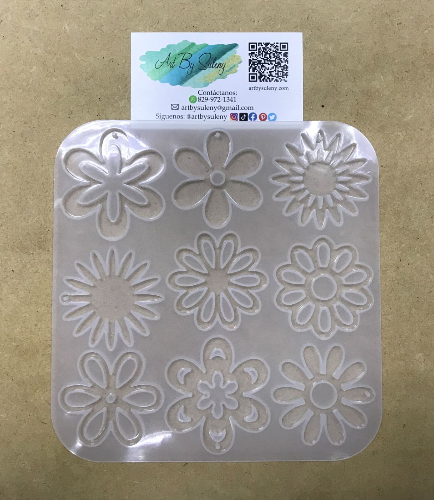 Molde en forma de Flores y Girasol para LLaveros, Joyas y Colgantes