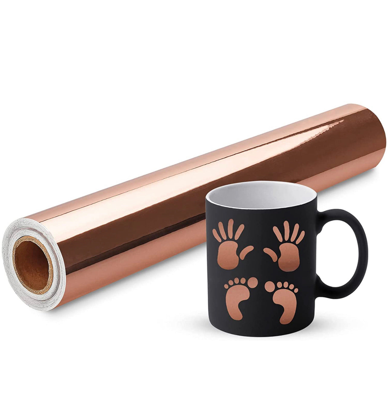 Vinil Adhesivo Permante Rosado Metálico Rose Gold Chrome
