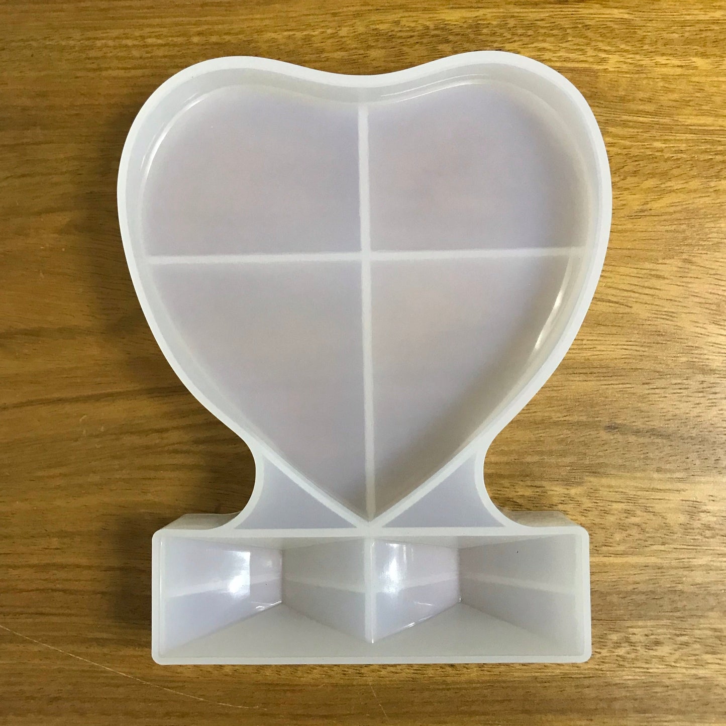 Molde de corazón para encapsular foto y recuerdo nacimiento de bebé