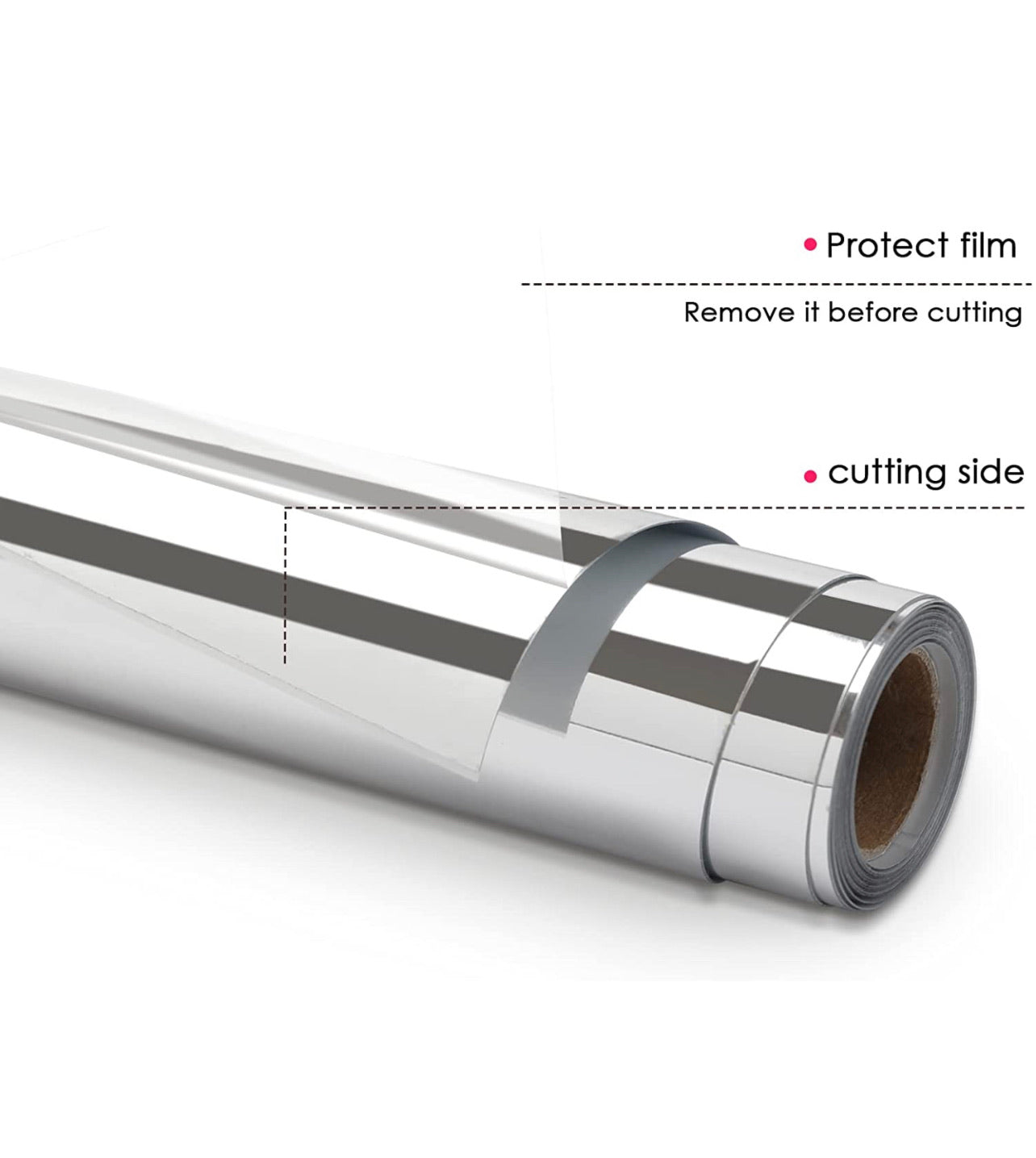 Vinyl Adhesivo Metálico Espejo Permanente Hoja 12x12 pulgadas vinil