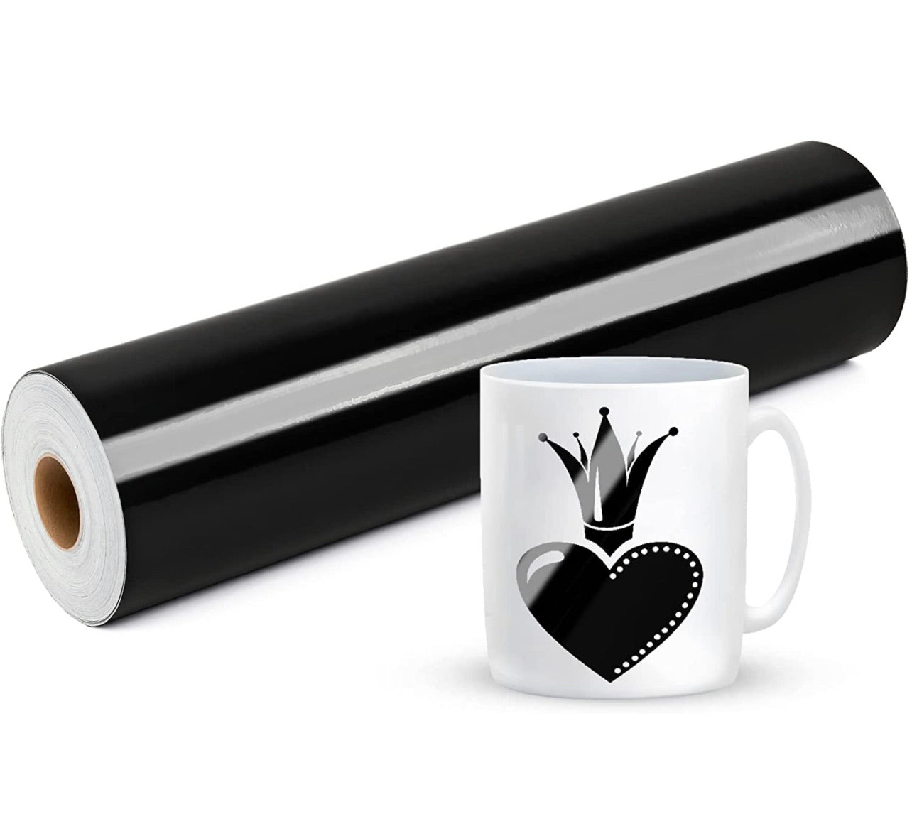Vinil Adhesivo Permanente Negro vinyl para personalizar hojas 12x12 pulgadas