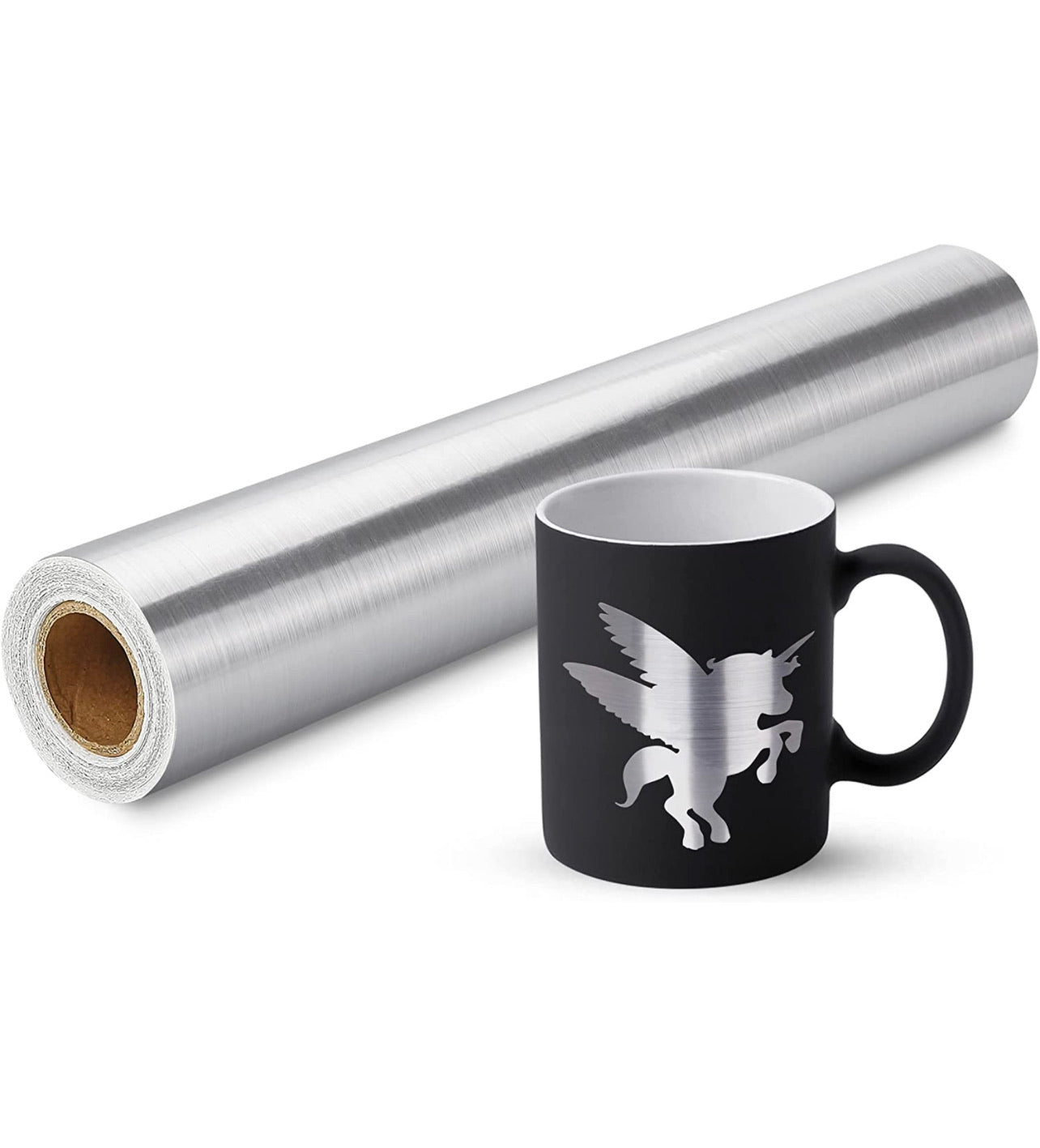 Vinyl Adhesivo Metálico Plateado vinil permanente