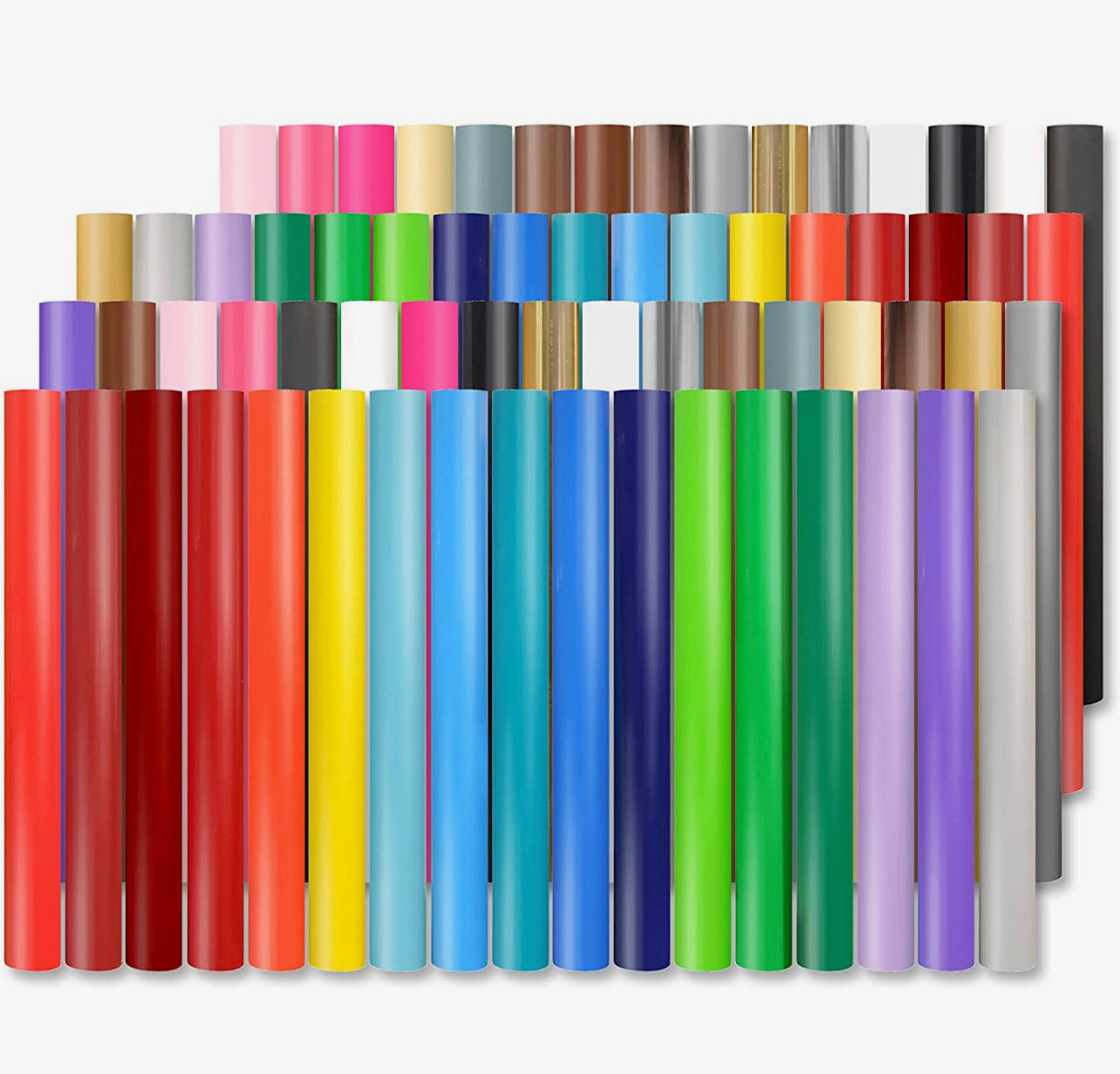 Hojas de Vinil Adhesivo Permanente Varios Colores 12x12 pulgadas