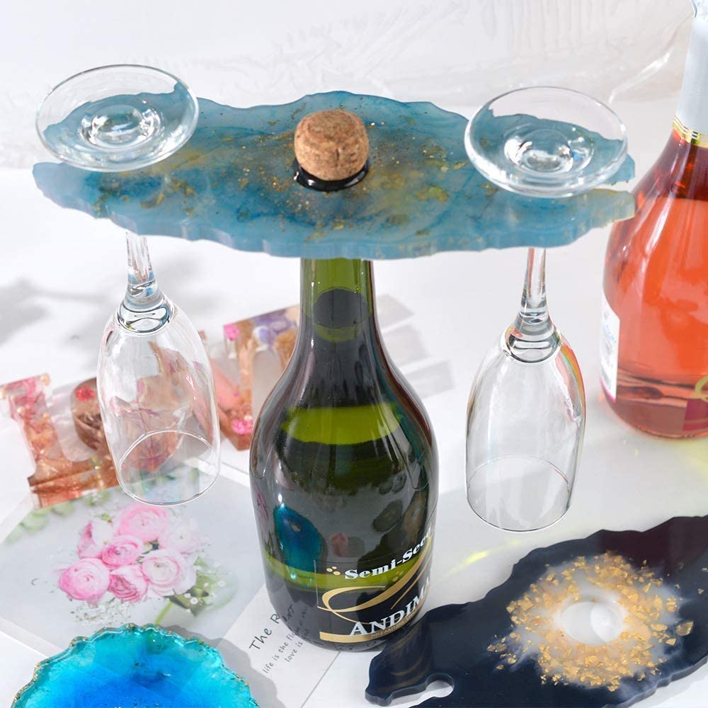 Molde para Set de Vinos Botellas y Copas