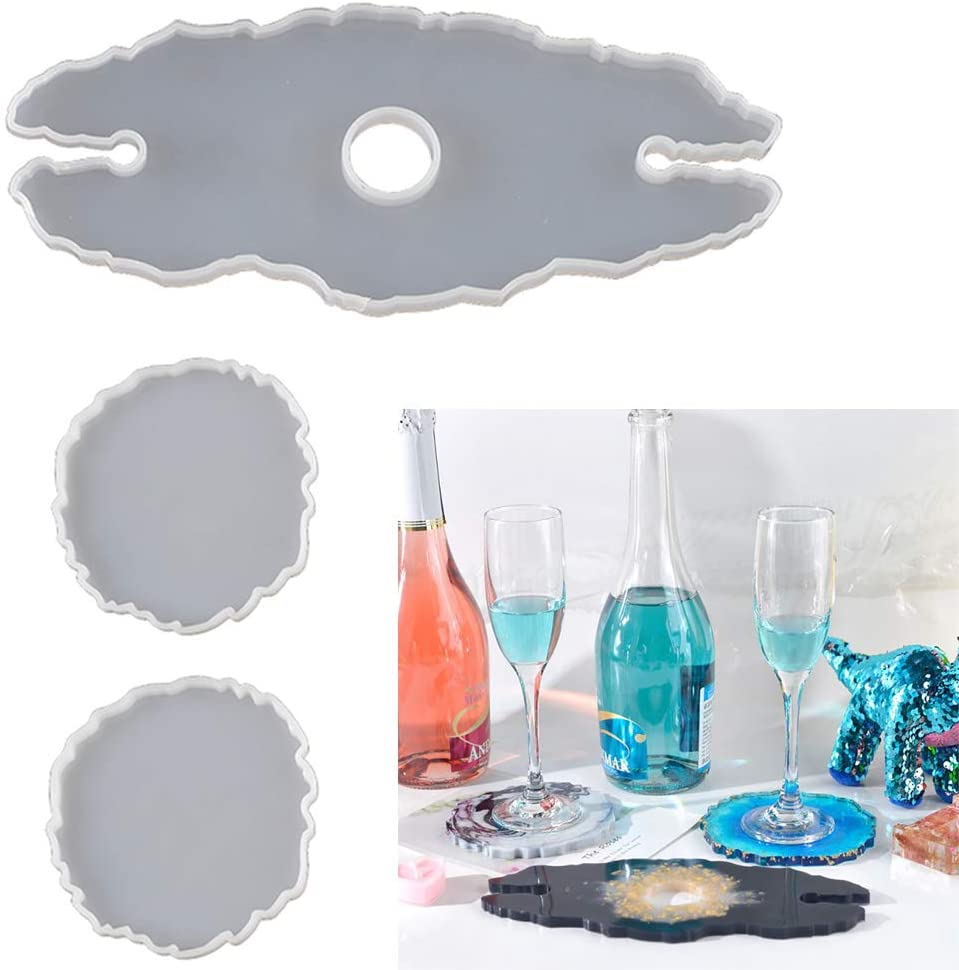 Molde para Set de Vinos Botellas y Copas
