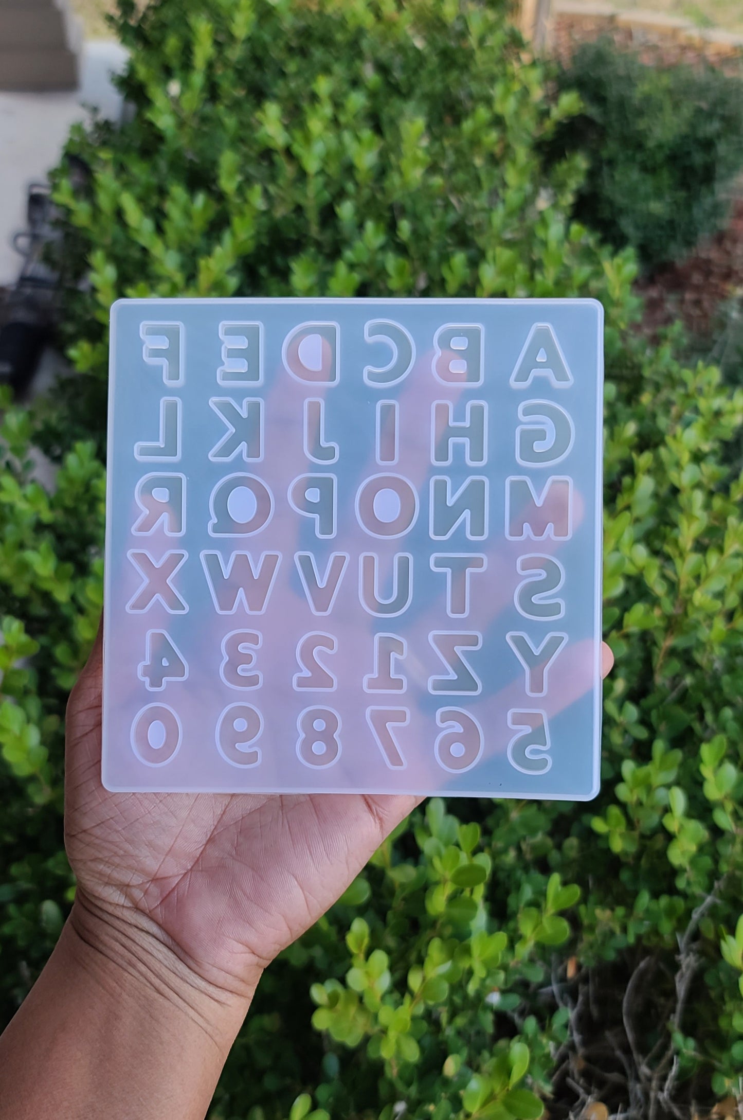 Mini Molde de letras y números / Molde de abacedario