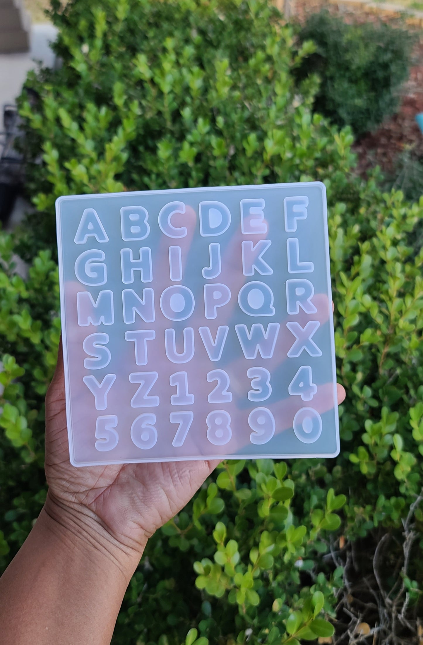 Mini Molde de letras y números / Molde de abacedario